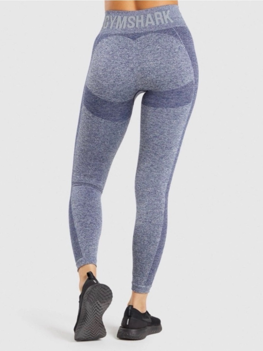 Gymshark Seamless High-Waist Leggings - Heather Blue